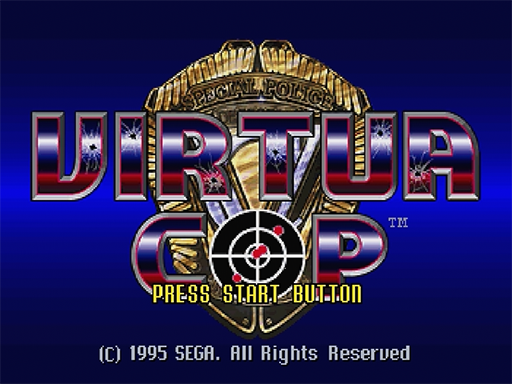 Virtua Cop Special Pack title screen for Sega Saturn
